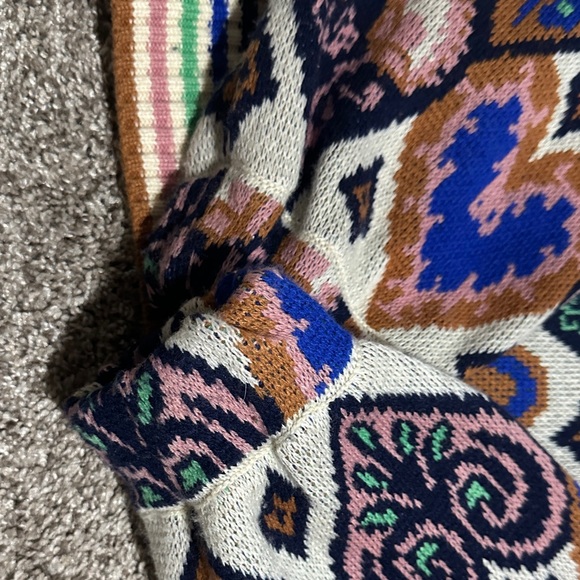 Farm Rio Colorful Heart Pattern Sweater - Picture 4 of 4